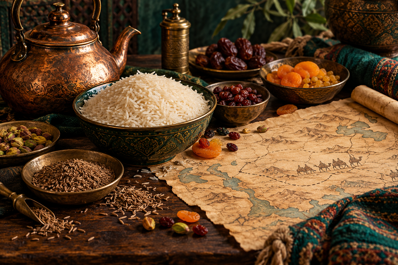 Editorial photograph illustrating plov and the silk roads: what a migration story can tell us